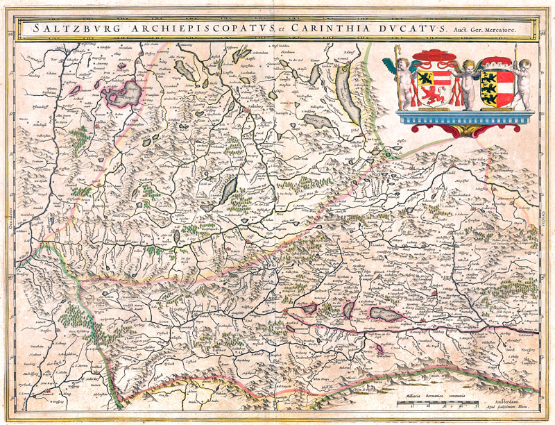 Salzburg Carinthia 1645 Willem Blaeu